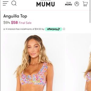 Show me your mumu rainbow fields bikini top